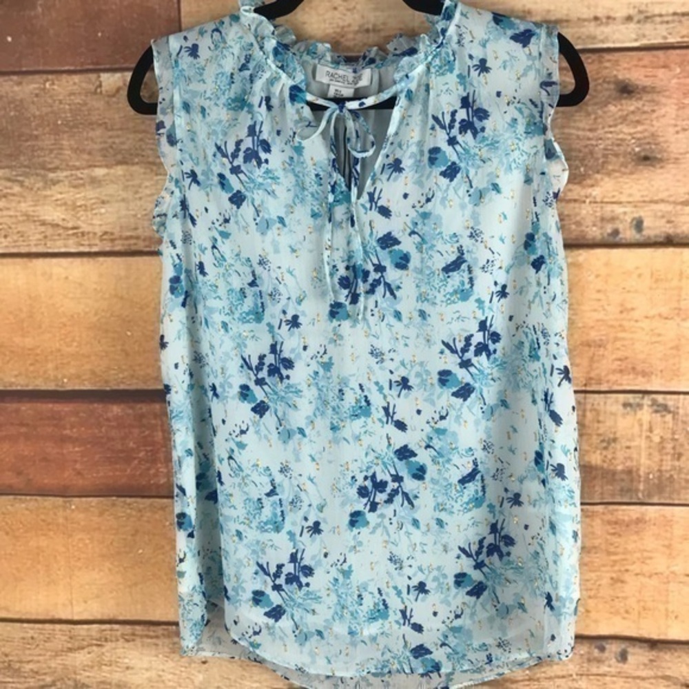 NWT Rachel Zoe Tie-neck Top Sz S